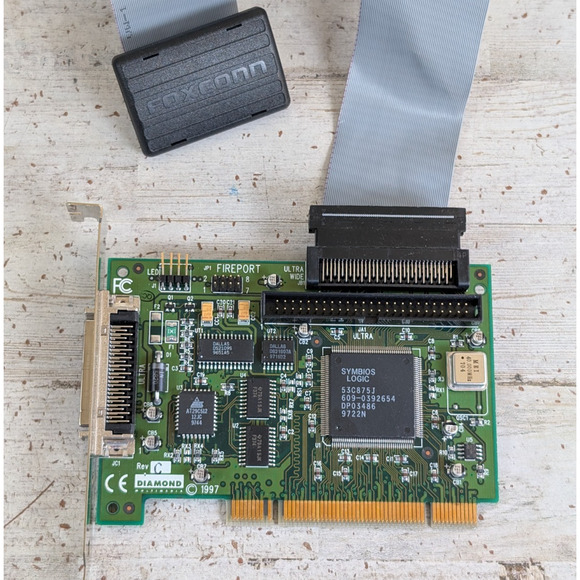 Diamond Multimedia Fireport 40 Ultra Wide Rev C 1997 PCI Card SCSI Adapter Vtg - Picture 1 of 9